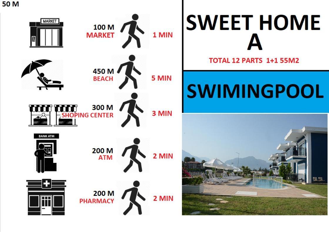 Sweet Home Kemer Apartments Bagian luar foto